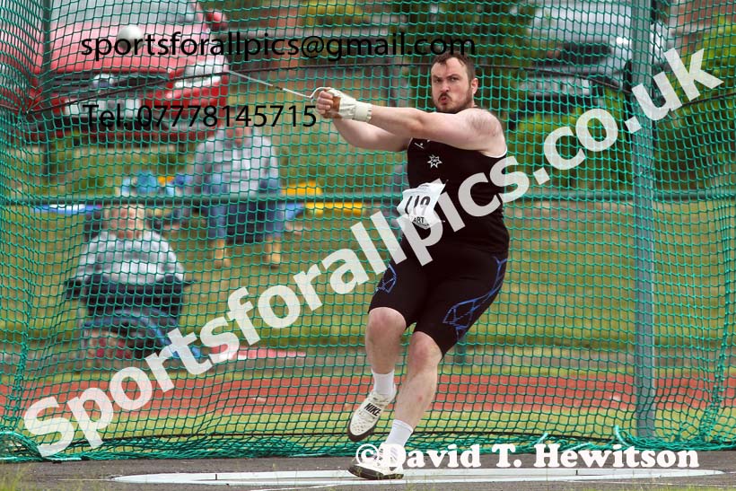 Mens hammer, 2021 Northern Senior and Under-20s Champs., Leigh. Photo: David T. Hewitson/Sports for All Pics